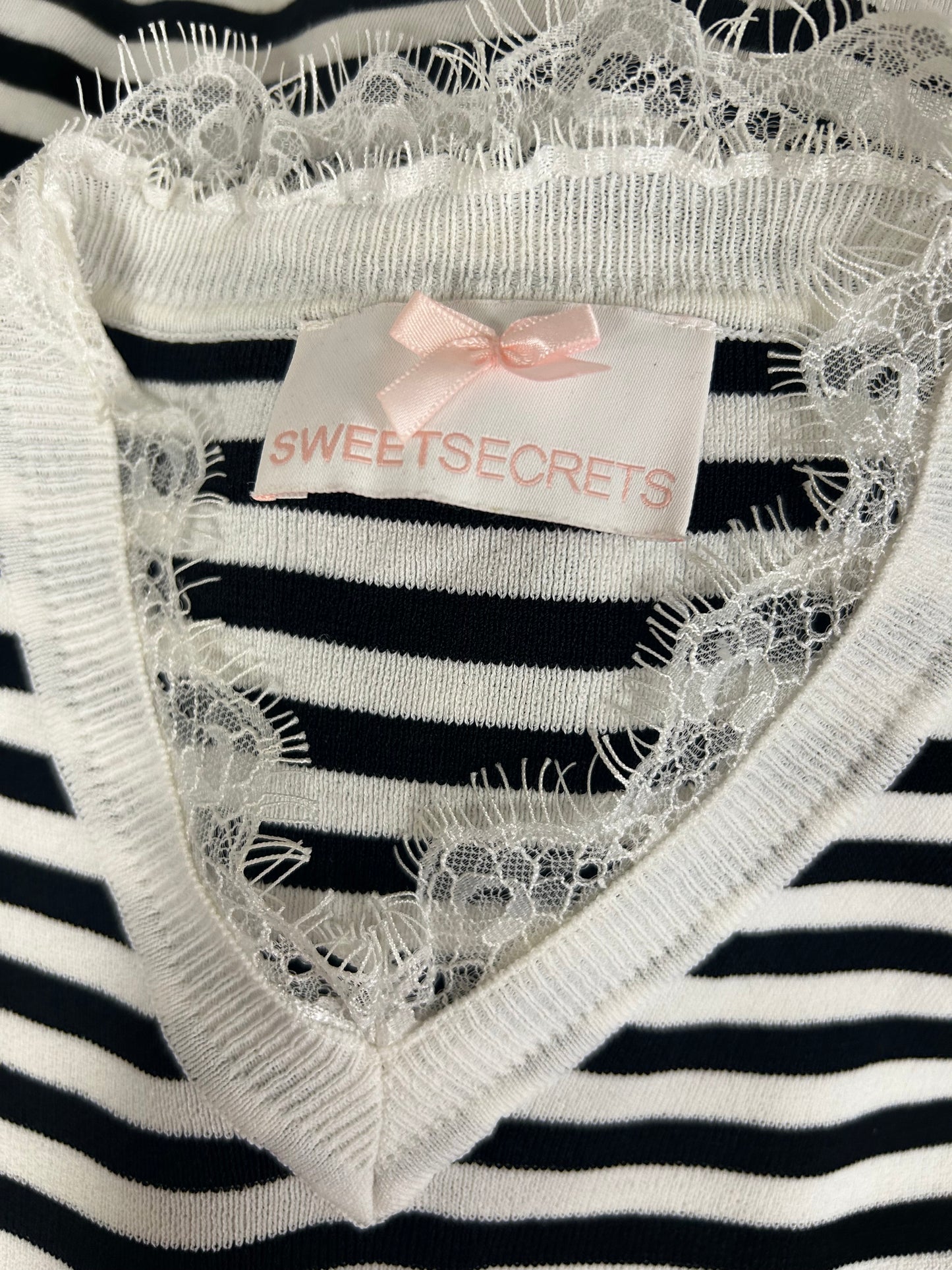 Sweet secret stripped top