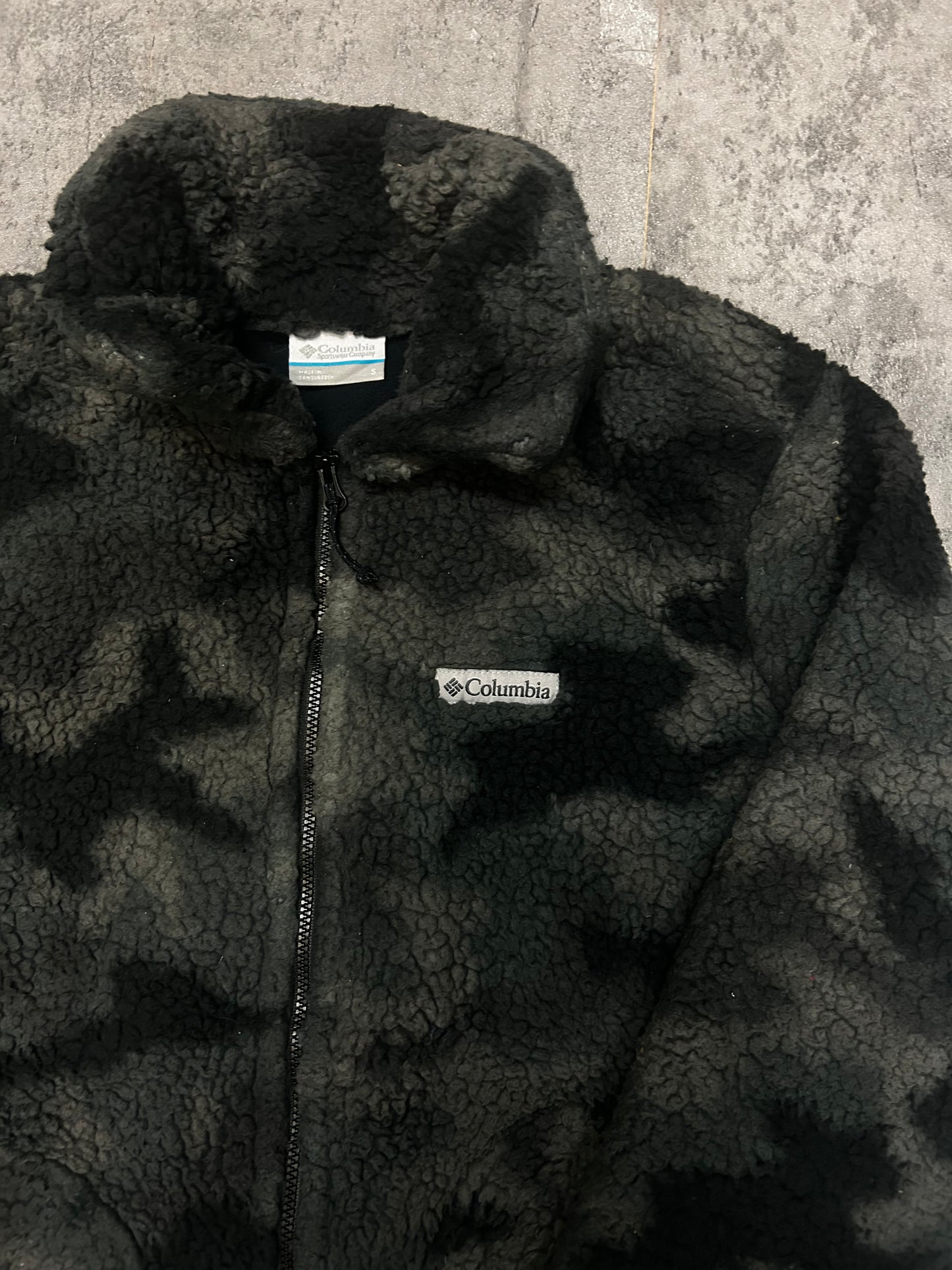 Columbia boucle thick fleece jacket