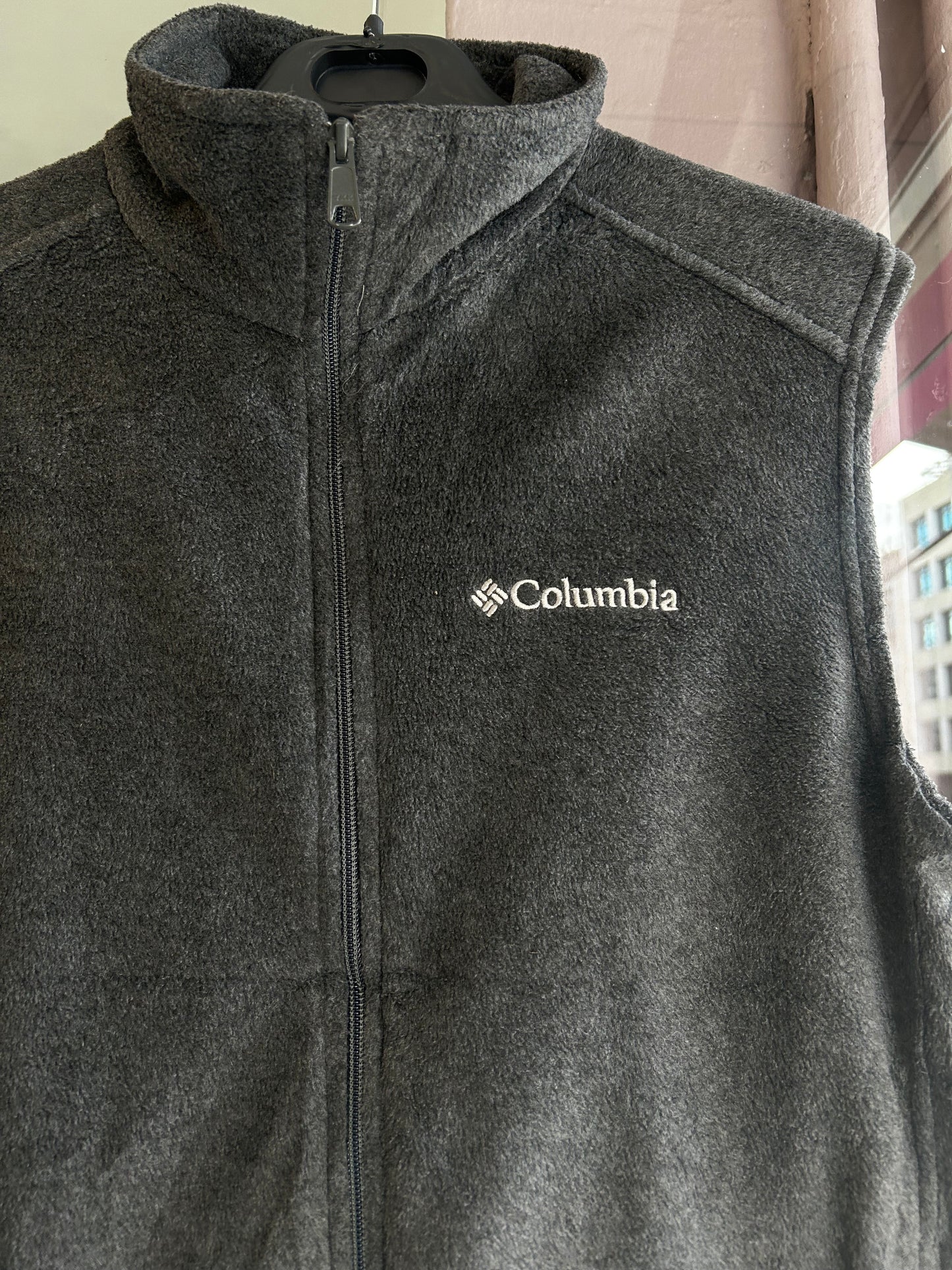 Columbia grey fleece vest