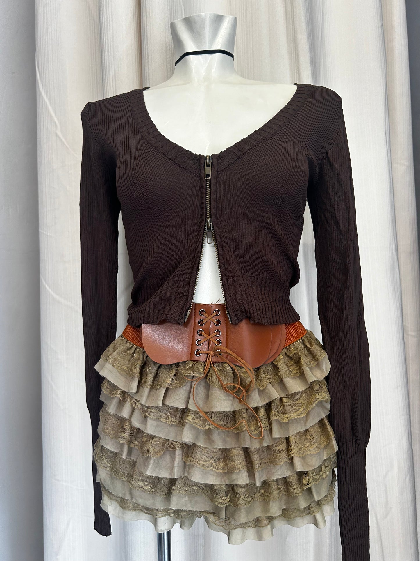I AM GIA brown cardigan