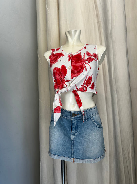 Vintage cropped shirt