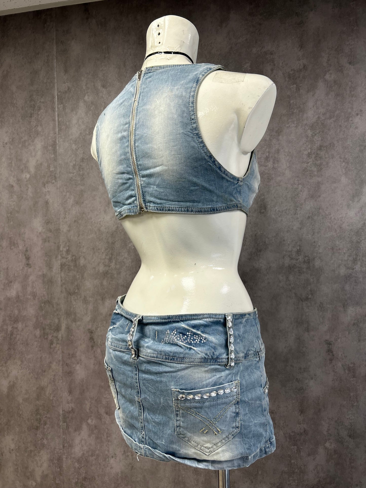 Y2K mexton denim dress