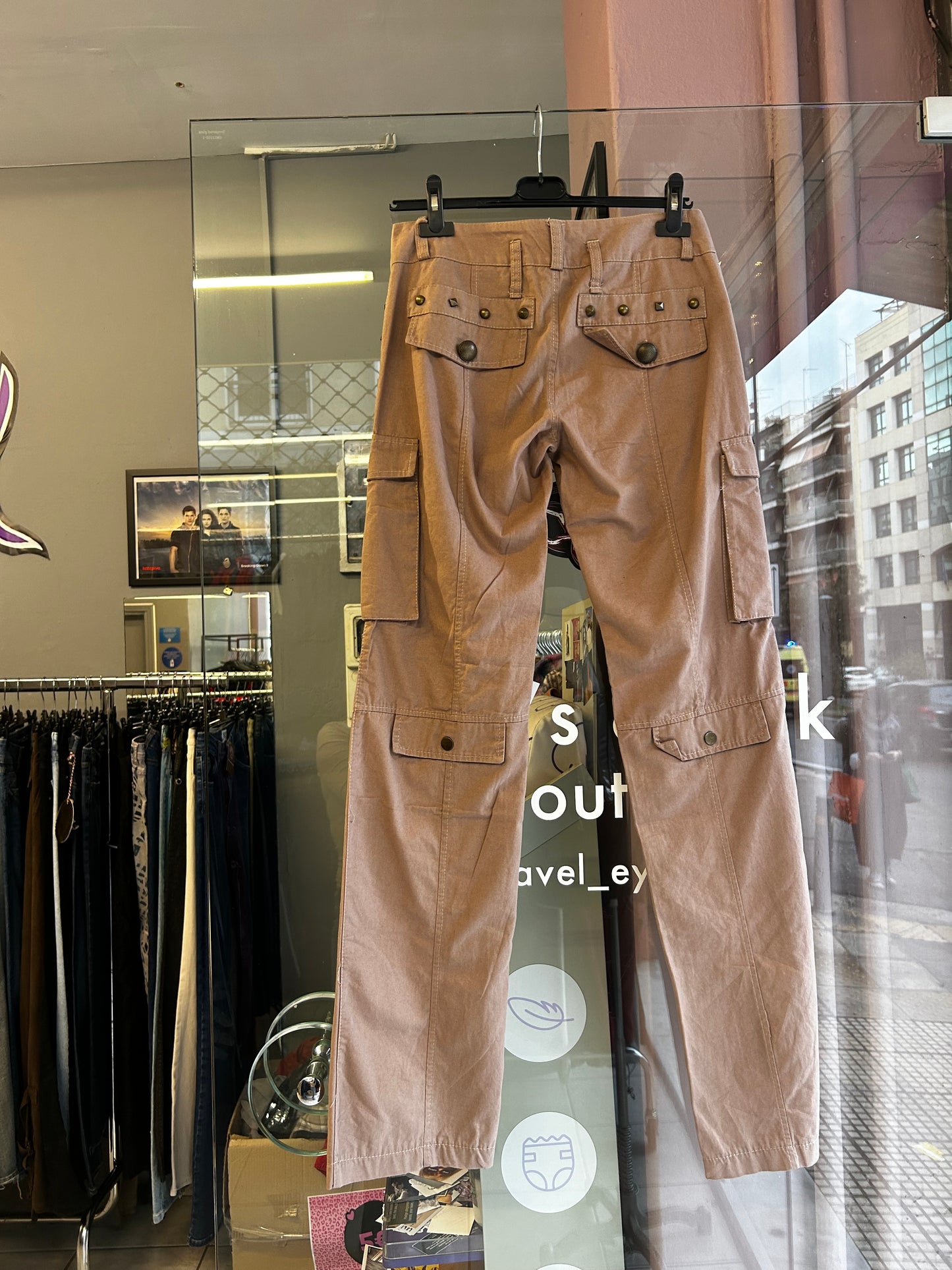 Y2K low rised brown pants