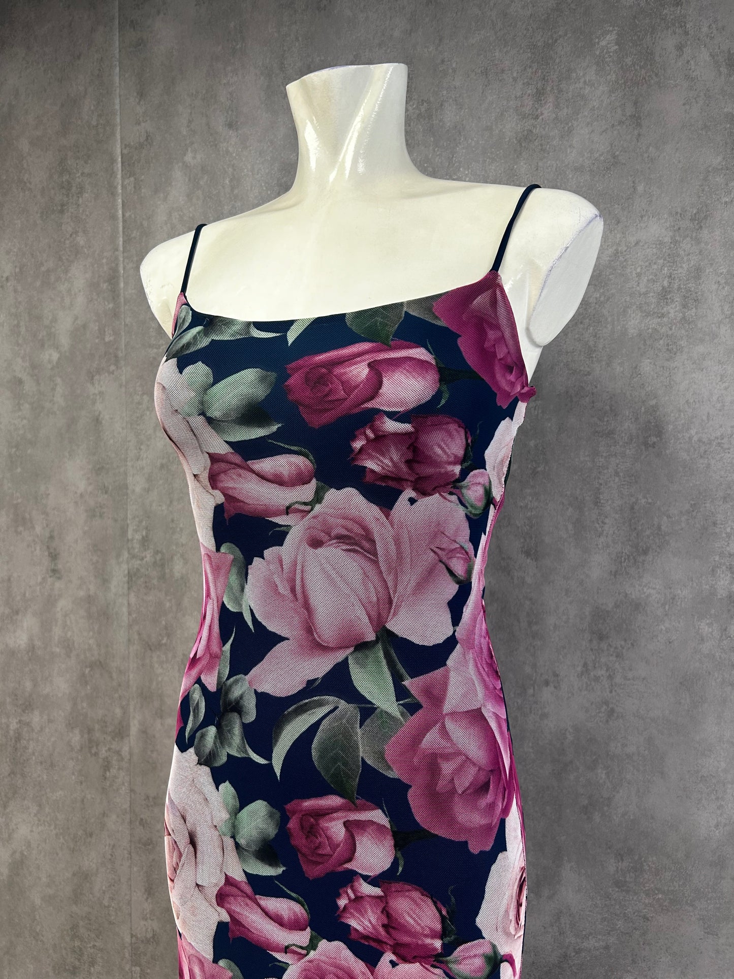 Vintage maxi mesh dress