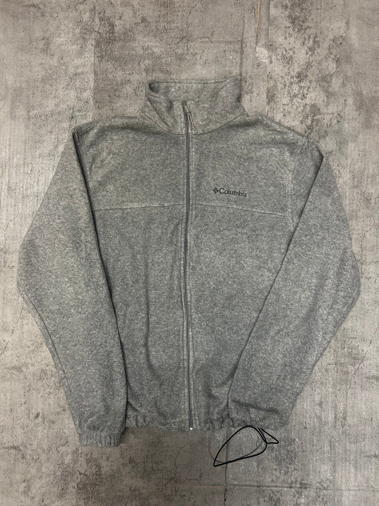 Columbia light grey fleece jacket