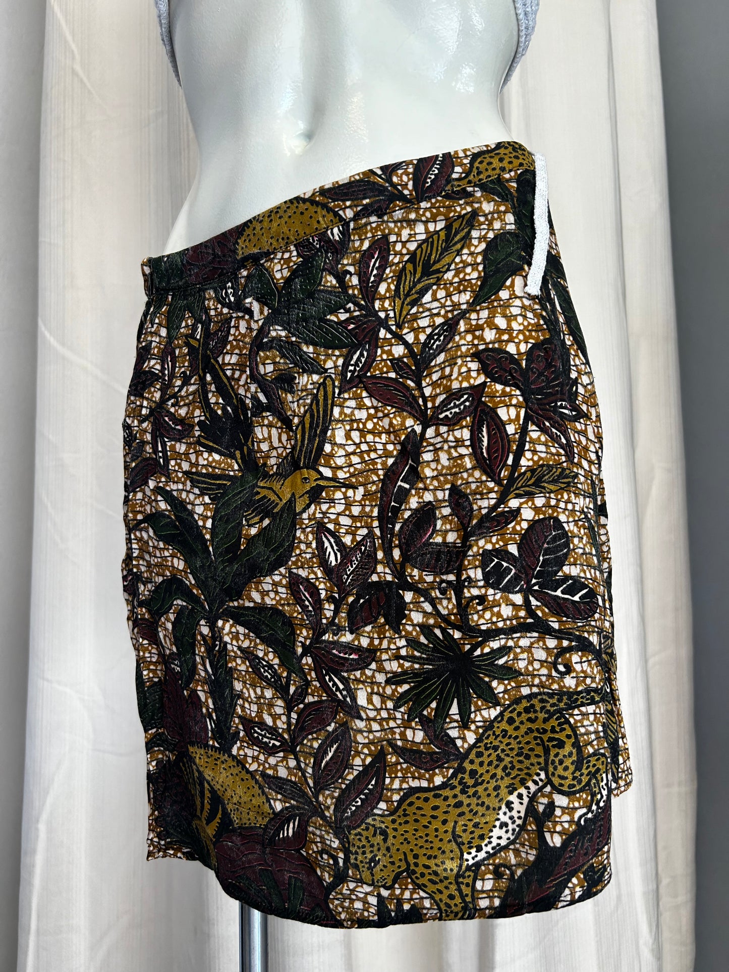 Patterned wrap summer skirt