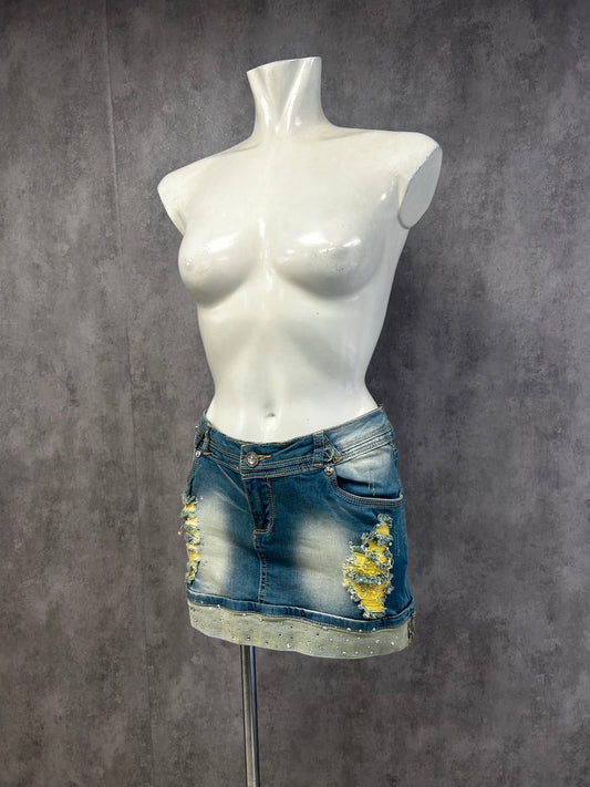 Y2K mini elastic skirt