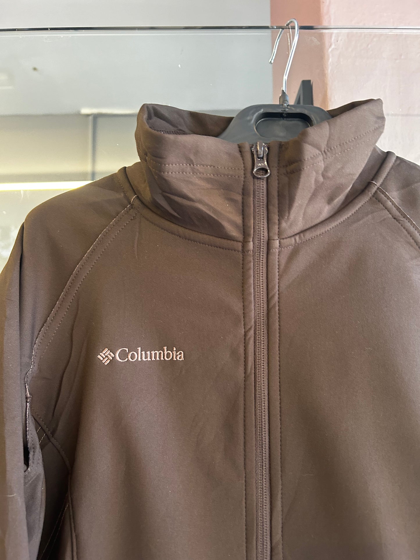 Columbia brown waterproof fleece jacket