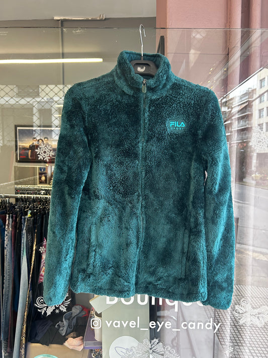 Fila green fluffy fleece