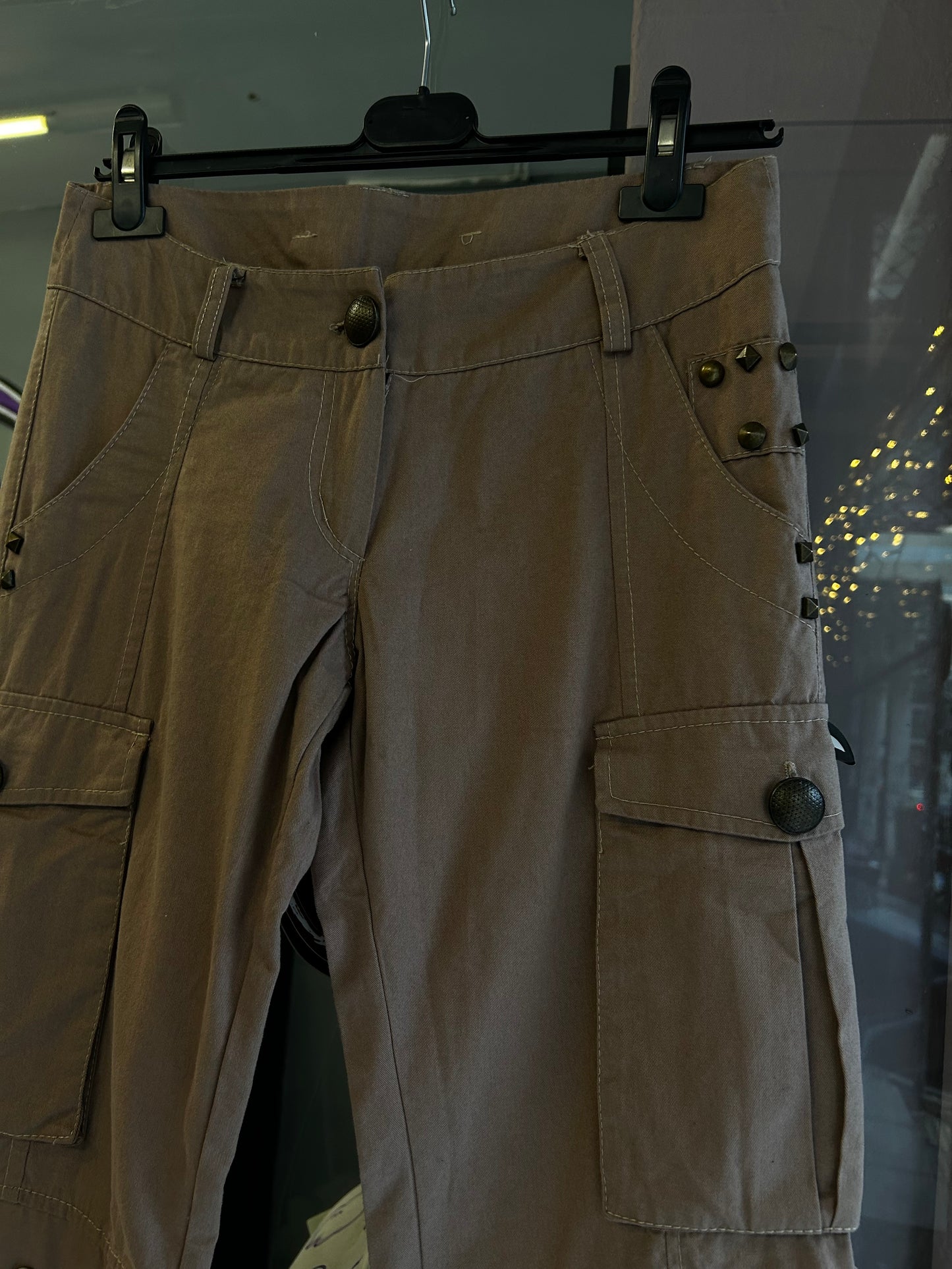 Y2K low rised brown pants