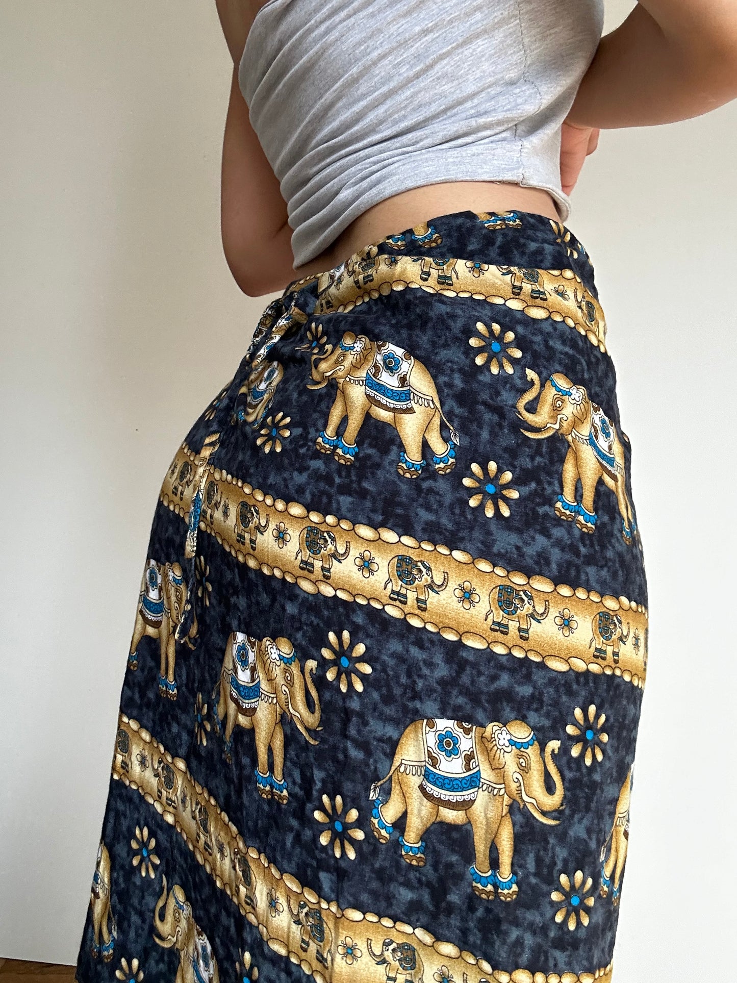 Wrap maxi skirt