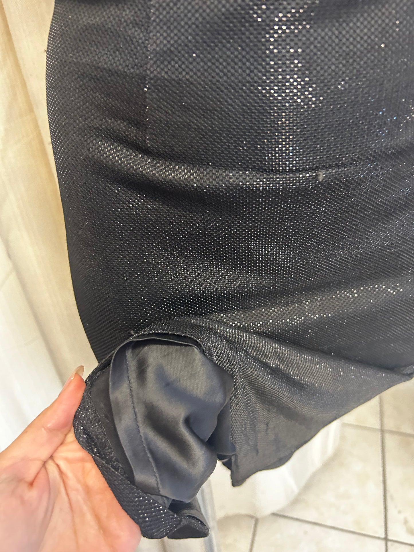 Black glittery dress