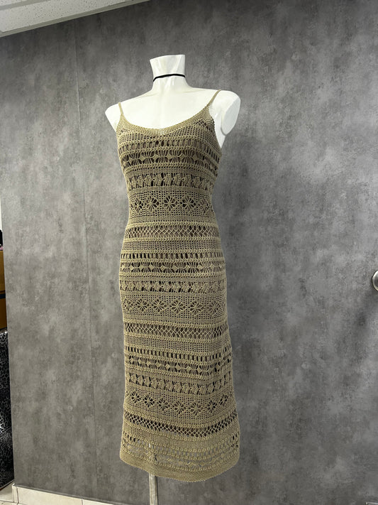 Crochet maxi dress