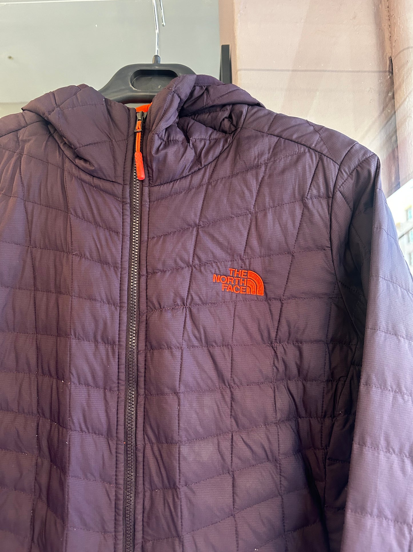 North face dark purple jacket