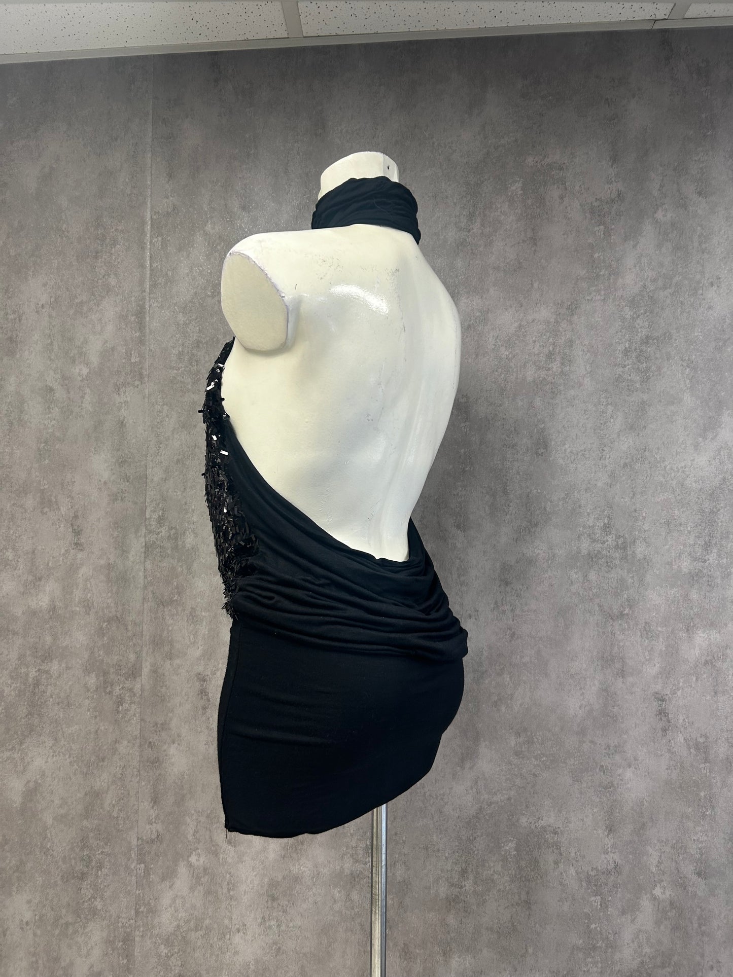 BSB sequin backless mini dress