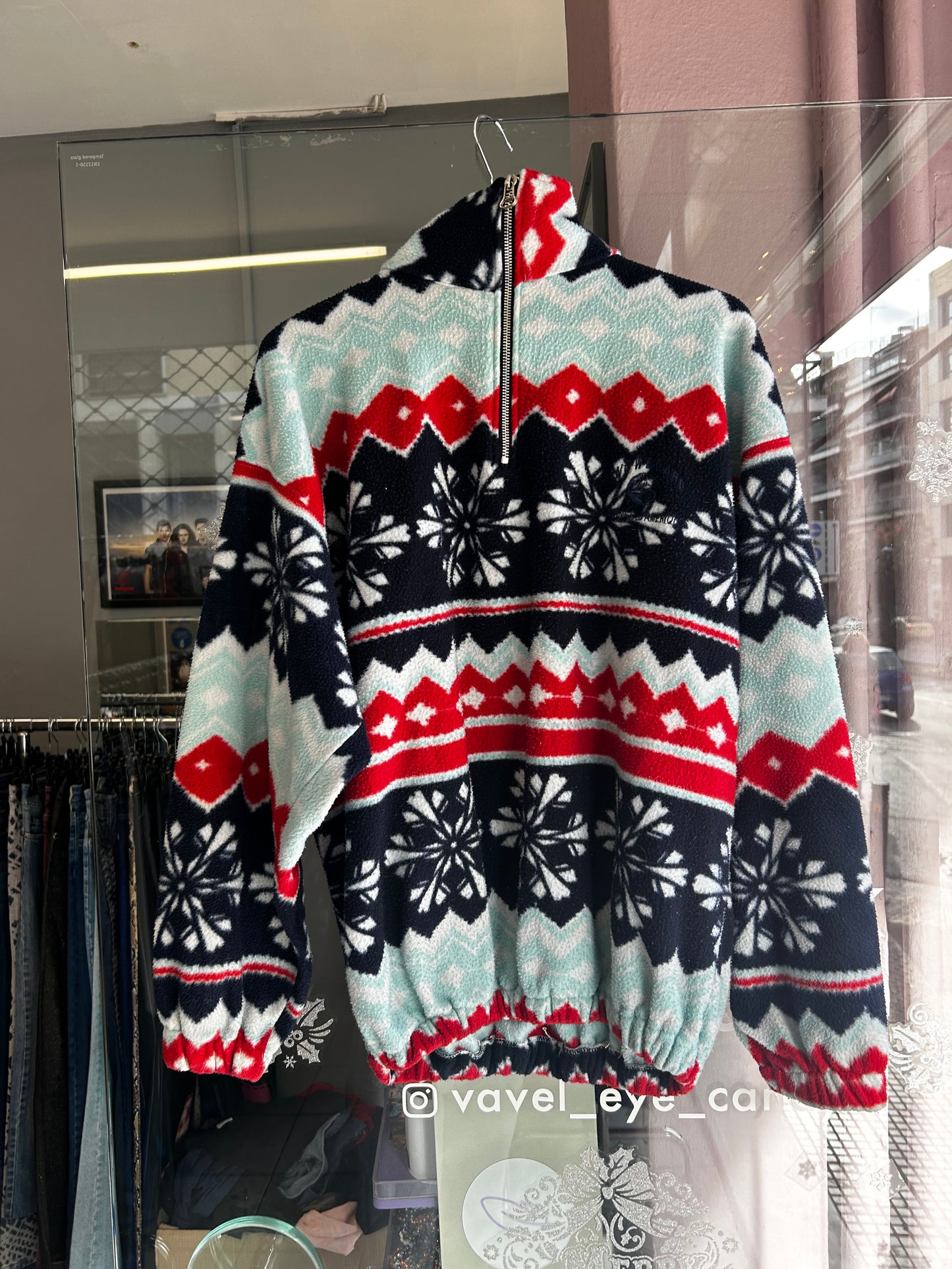 Vintage patterned fleece