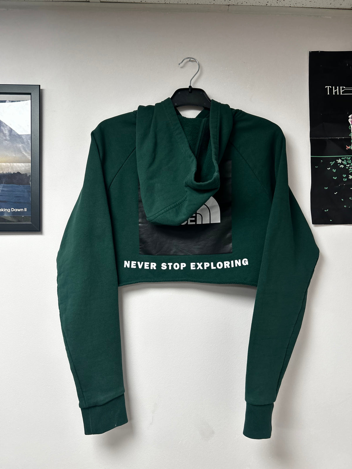 North face cropped hoodie