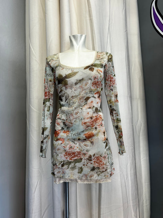 Vintage mesh mini dress