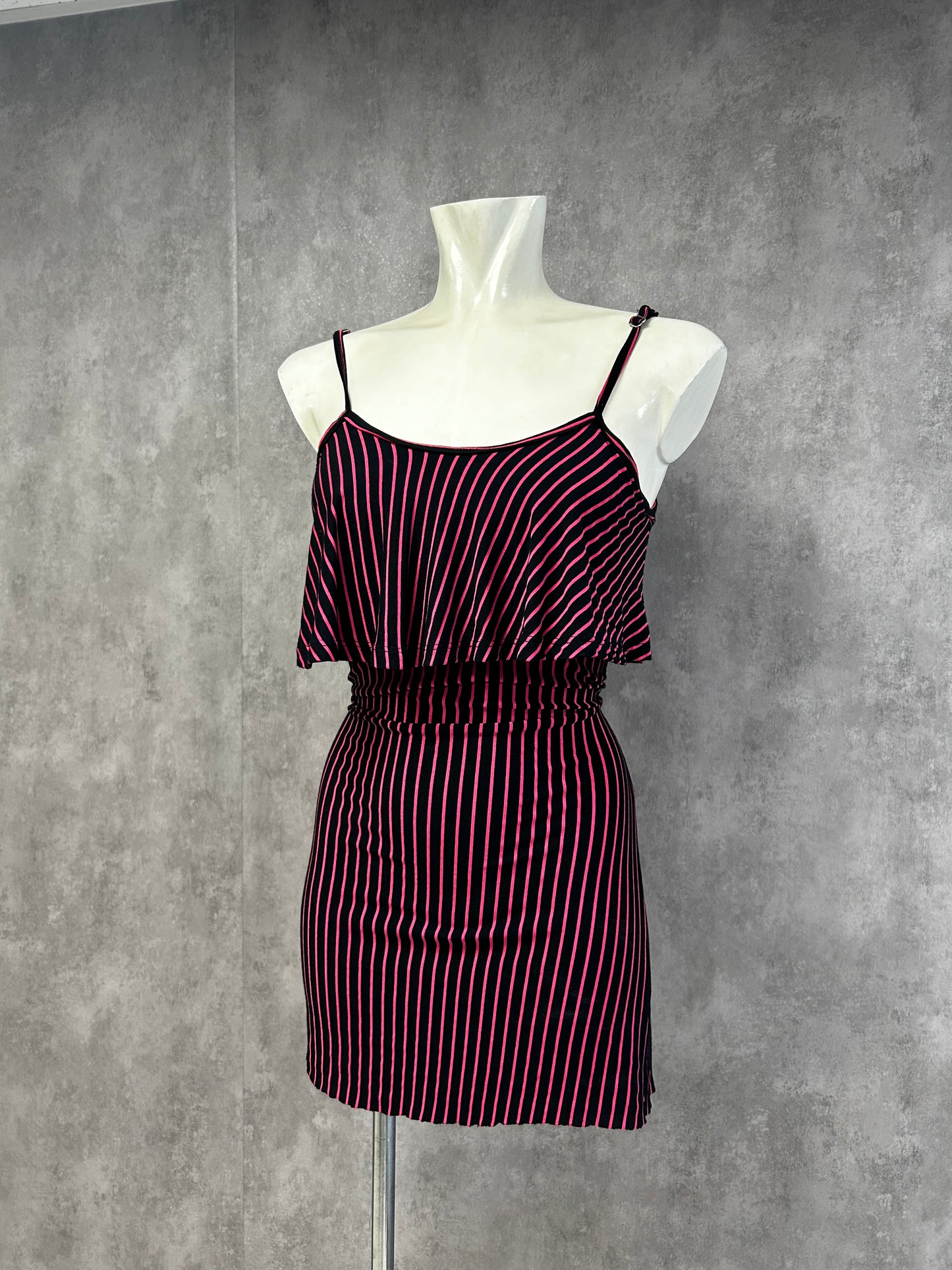 Y2K mini striped dress