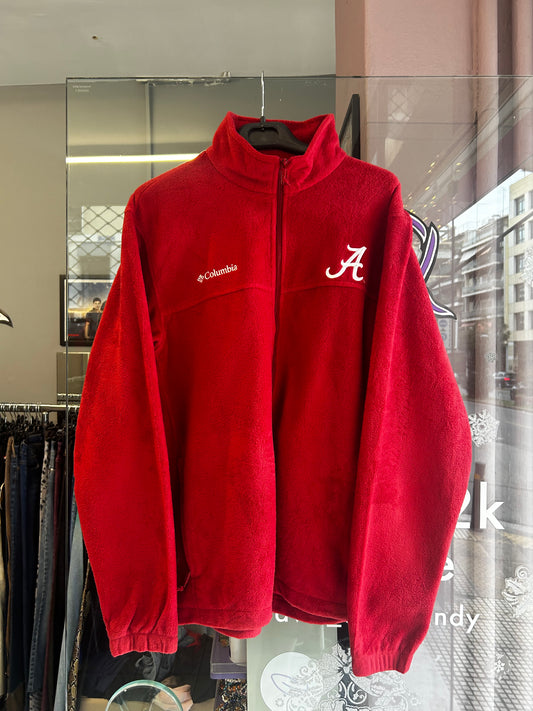 Columbia red fleece jacket