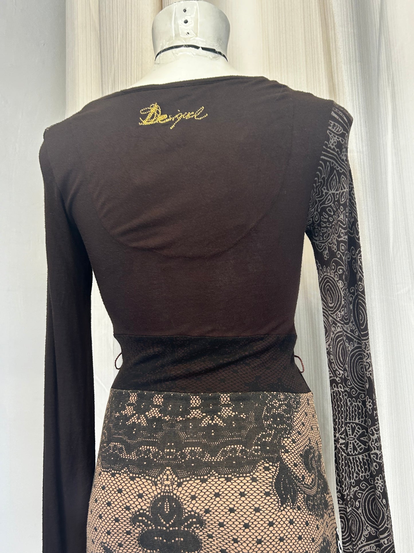 DESIGUAL brown dress