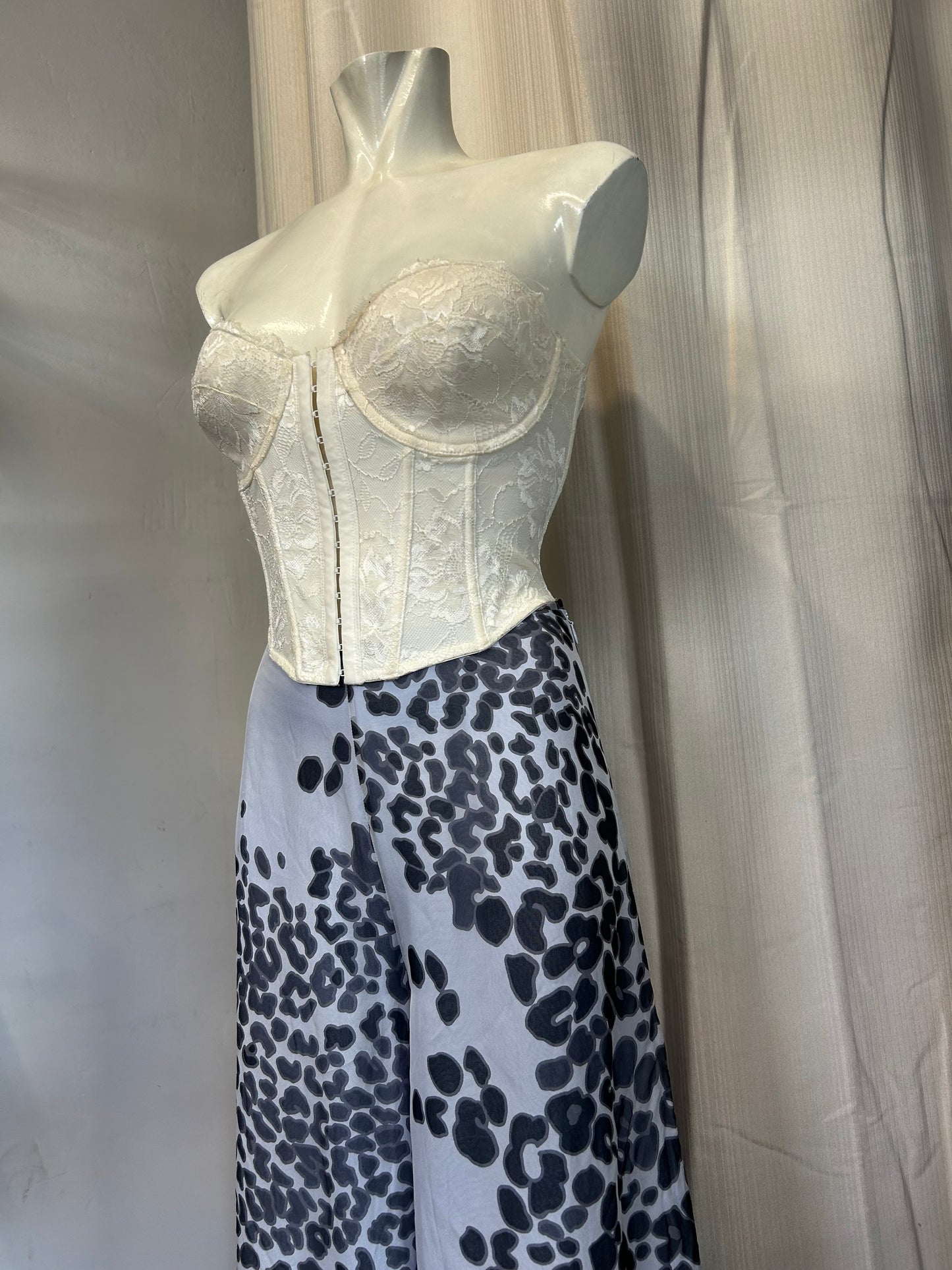 Vintage animal print silk pants