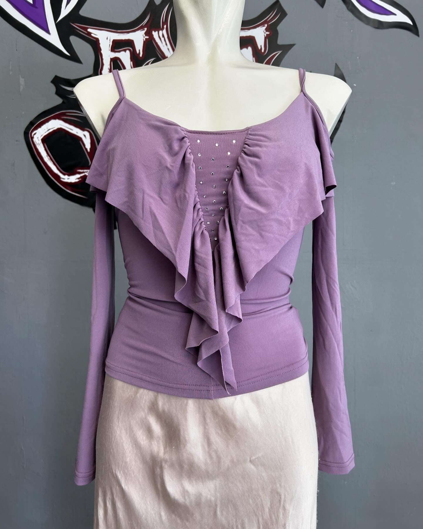 Lilac y2k top