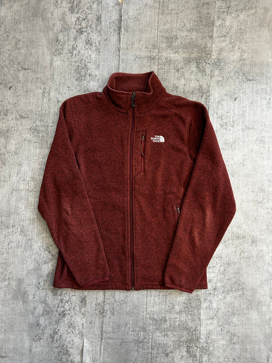 The north face burgundy fleece