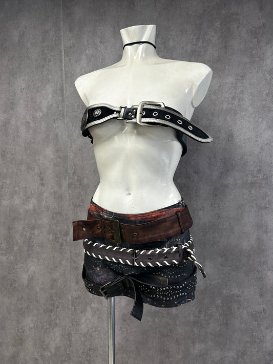 Jaded London mini belt skirt