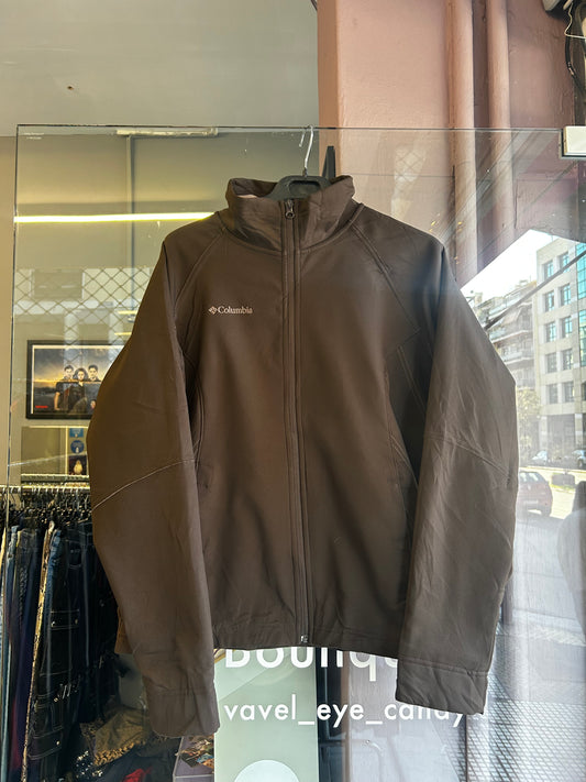 Columbia brown waterproof fleece jacket