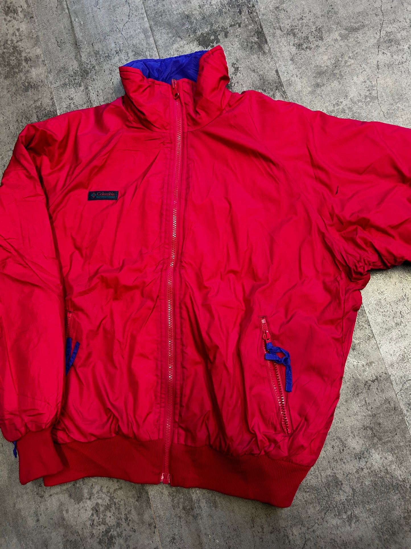 Columbia purple puffer jacket