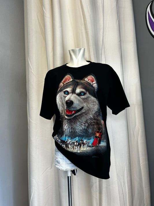 Siberian dog graphic tee