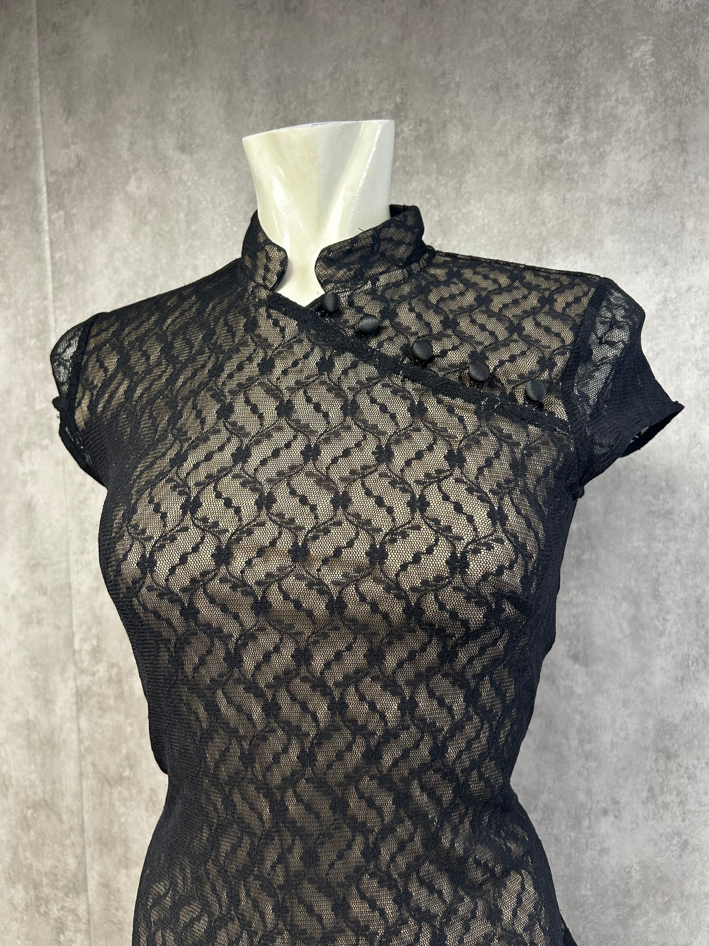 Blockhouse Qipao mesh dress