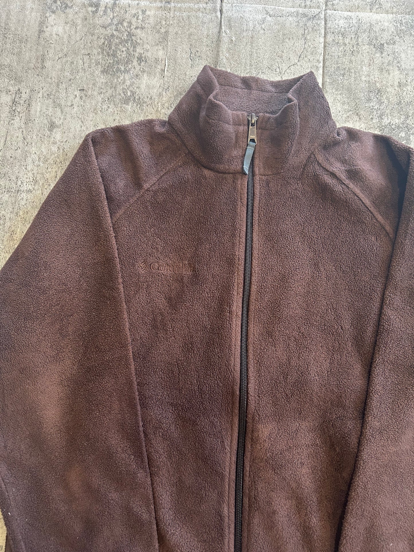 Columbia dark Bordeaux fleece jacket