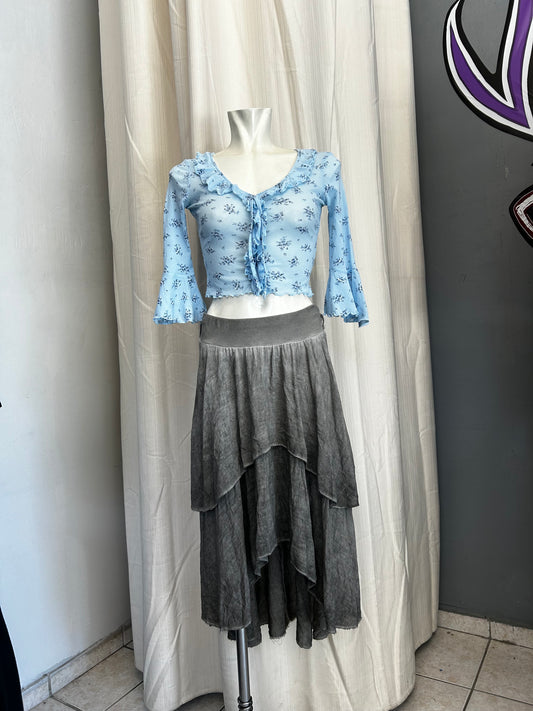 Fairy asymmetric skirt