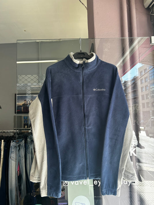 Columbia dark blue fleece jacket