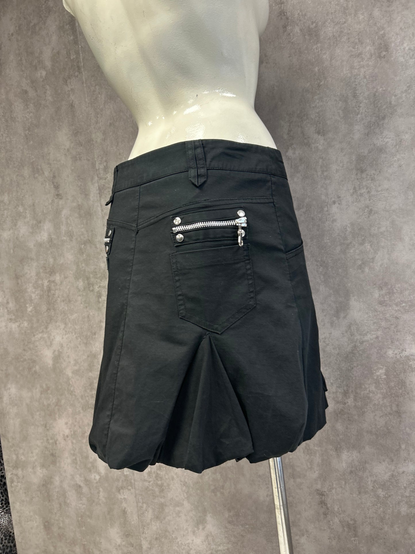 08s Alt goth black skirt
