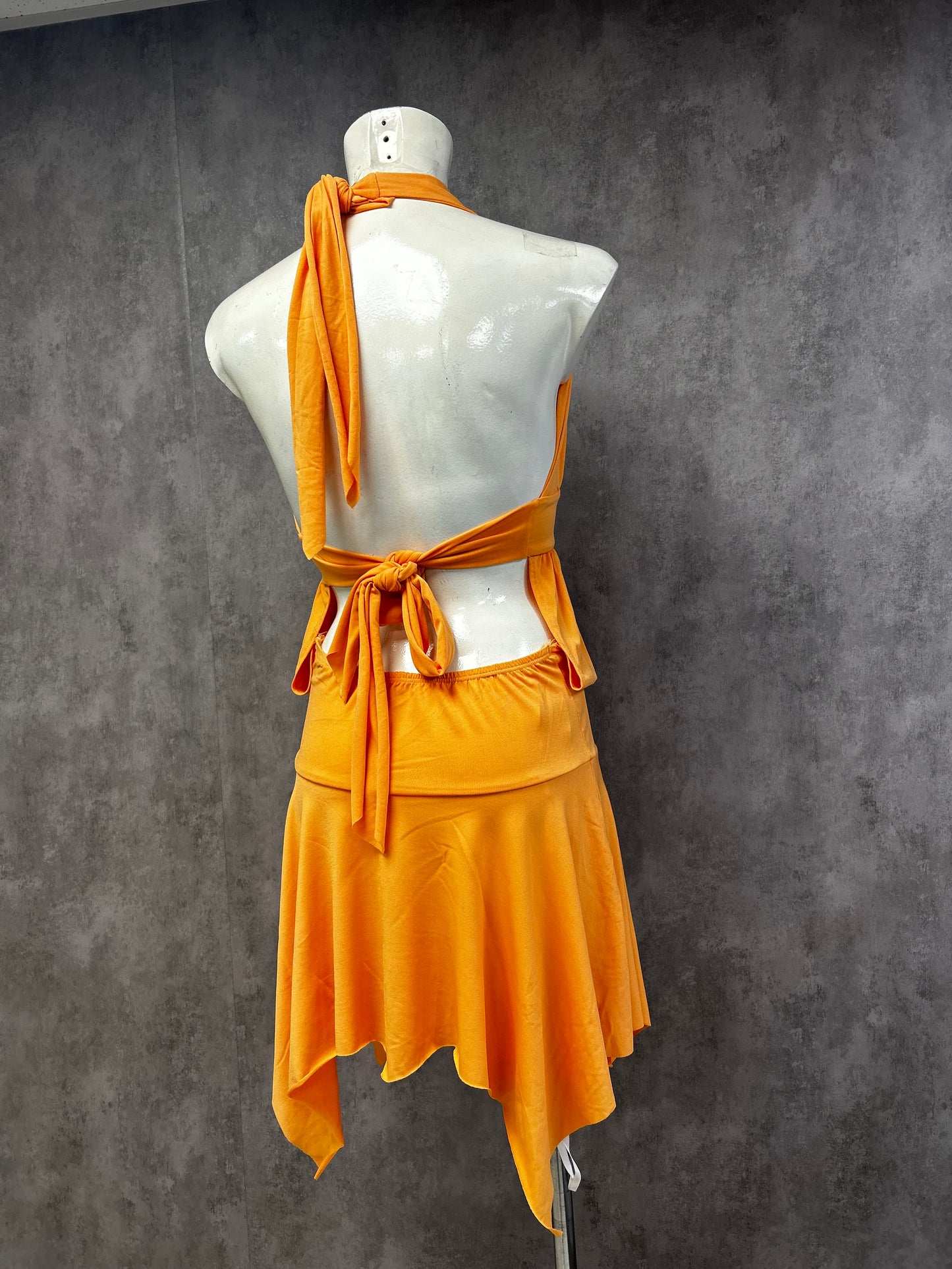 Y2K backless mini dress
