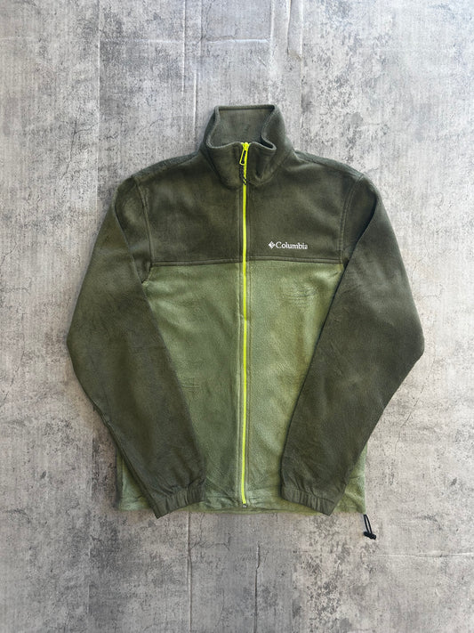 Columbia green fleece jacket