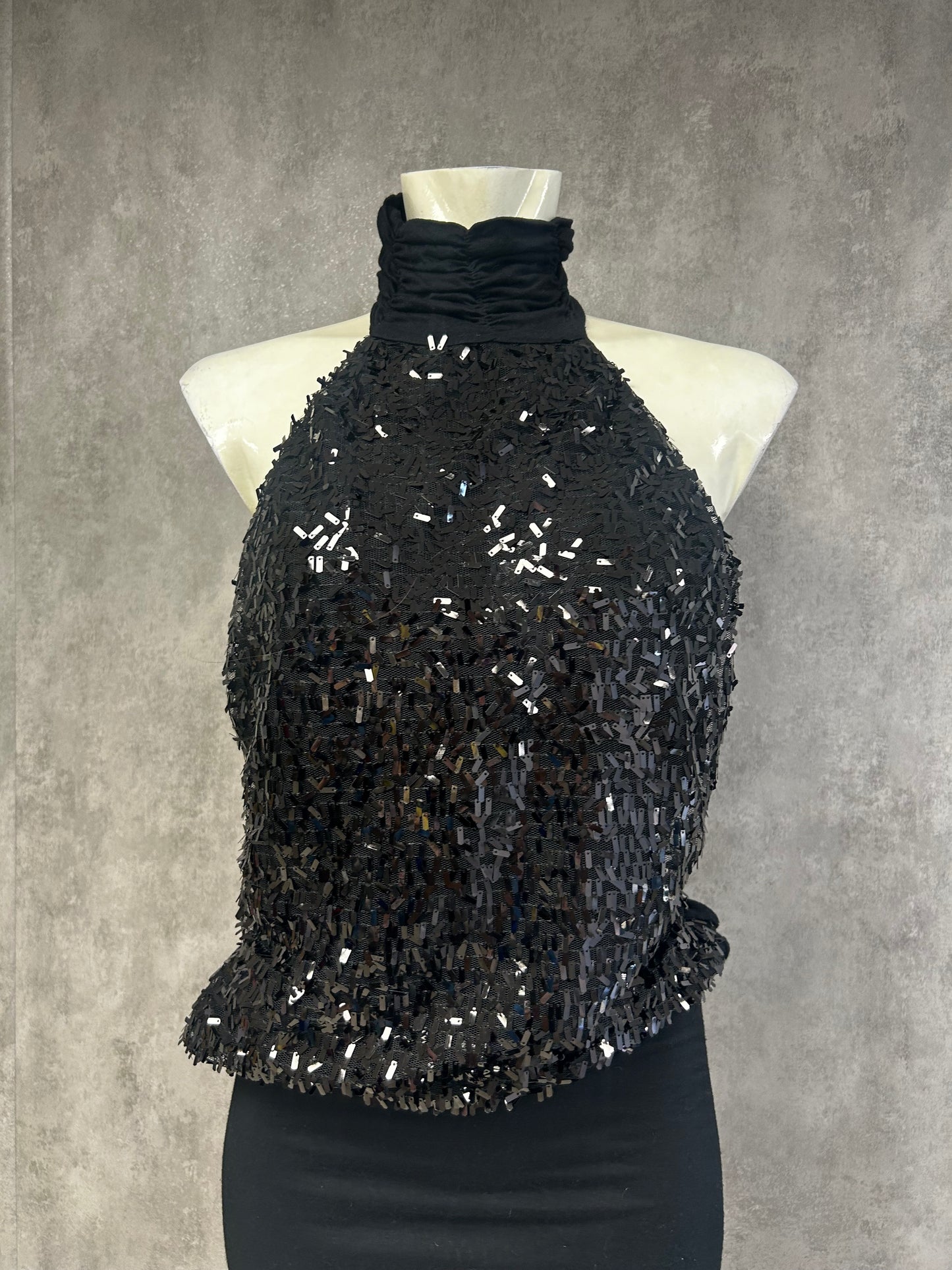 BSB sequin backless mini dress