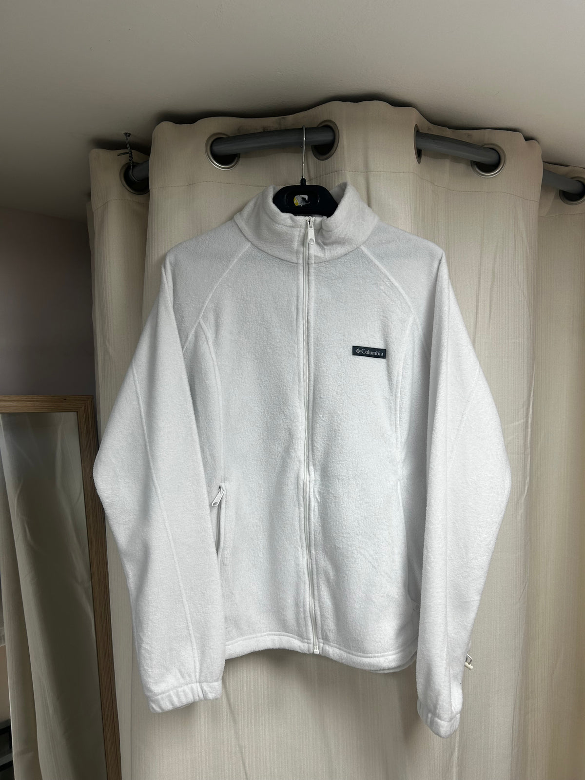Columbia white fleece jacket