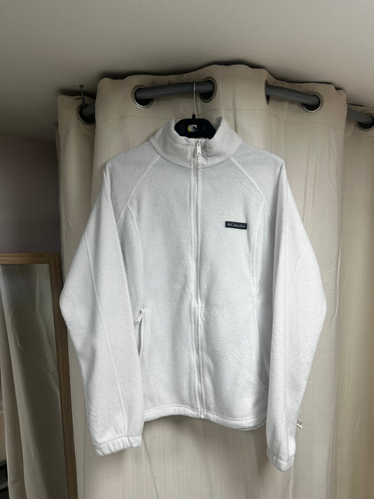 Columbia white fleece jacket