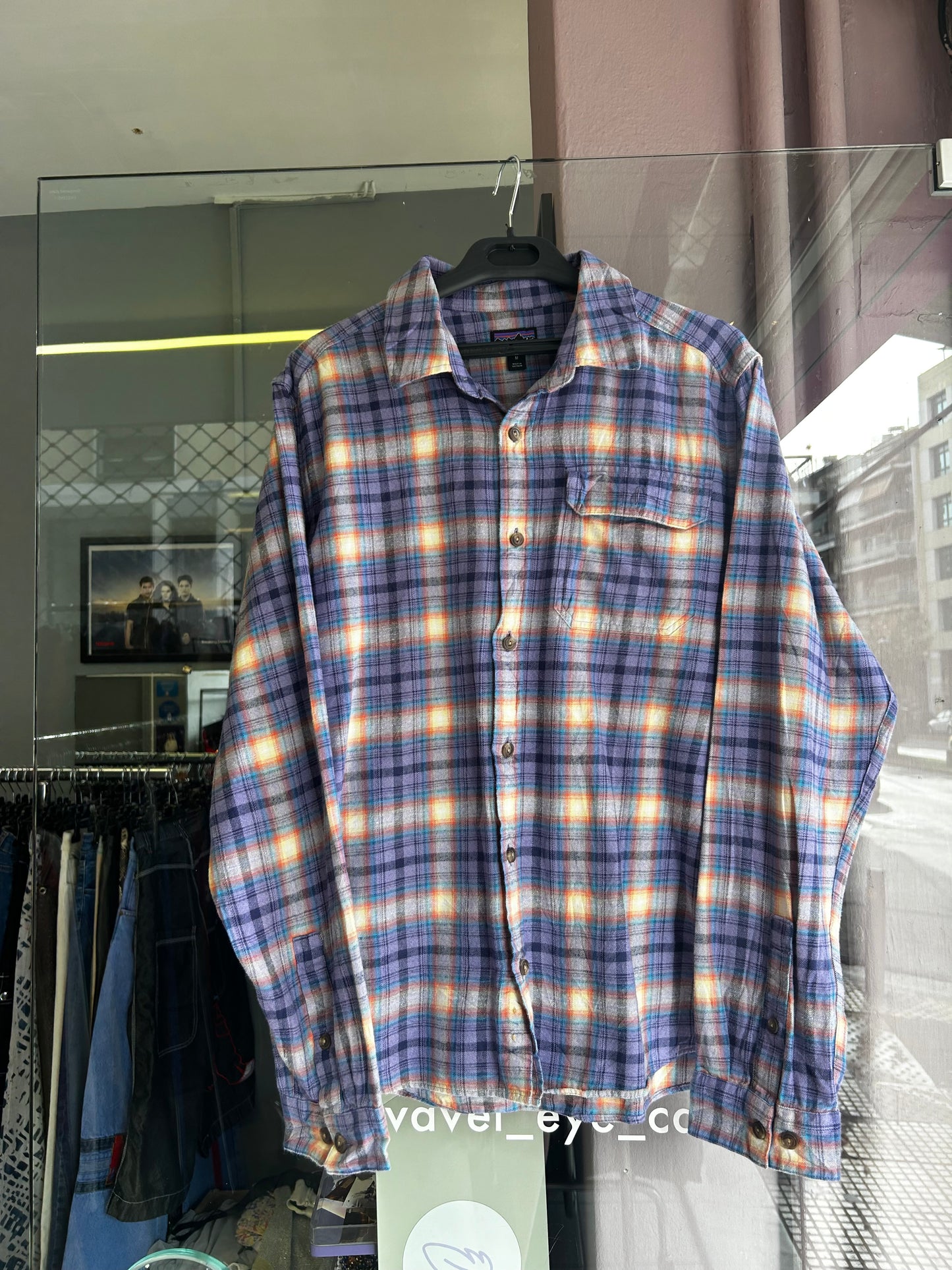 Patagonia purple shirt