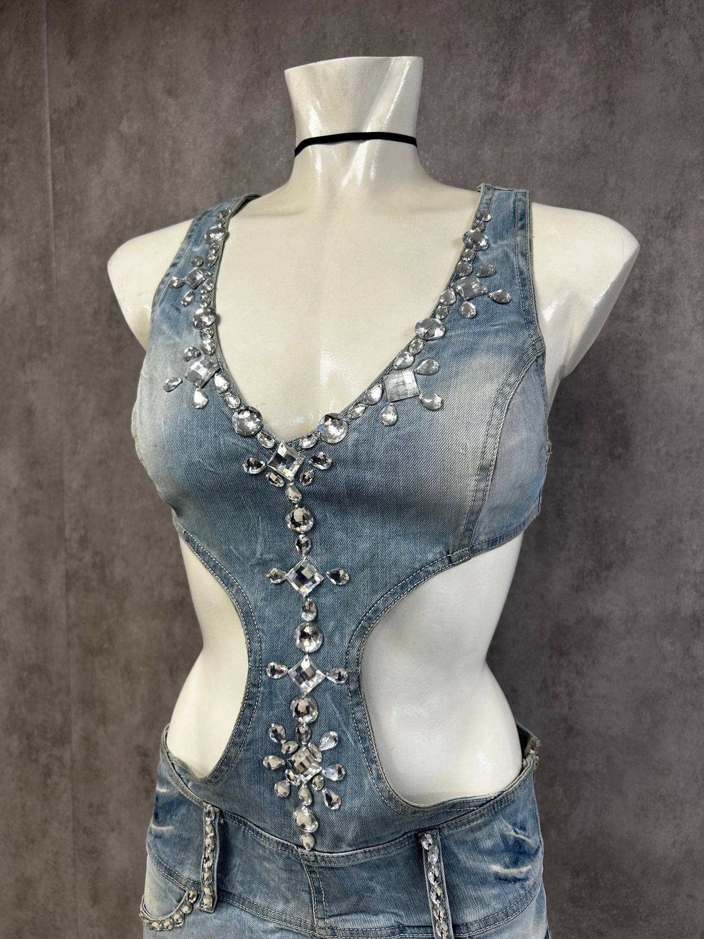 Y2K mexton denim dress