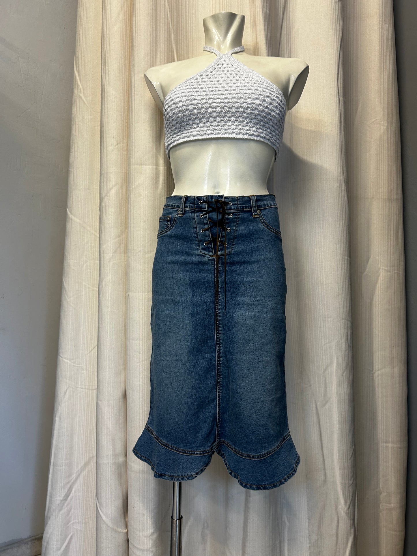 Vintage denim skirt