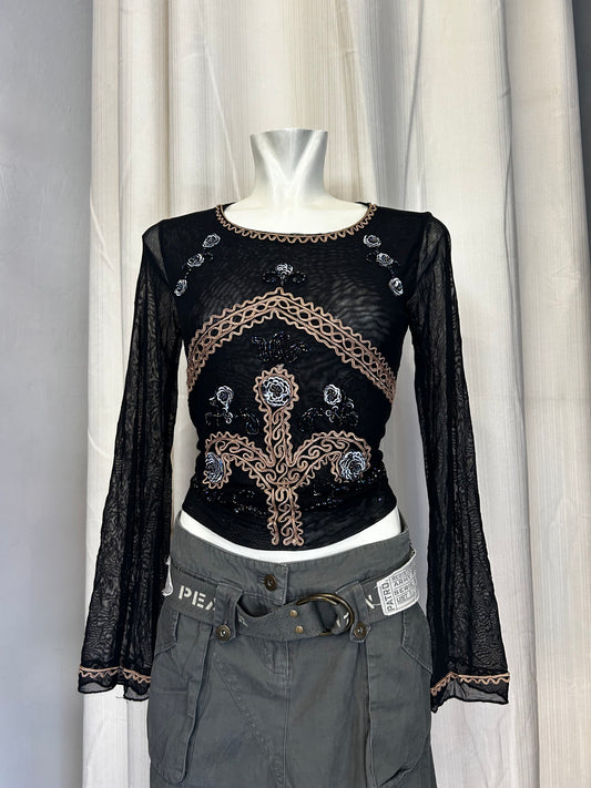 Vintage terranova mesh top