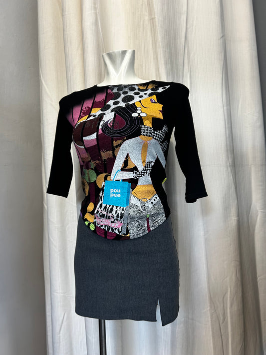 Y2K graphic top