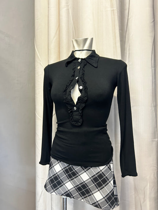 Black elastic top