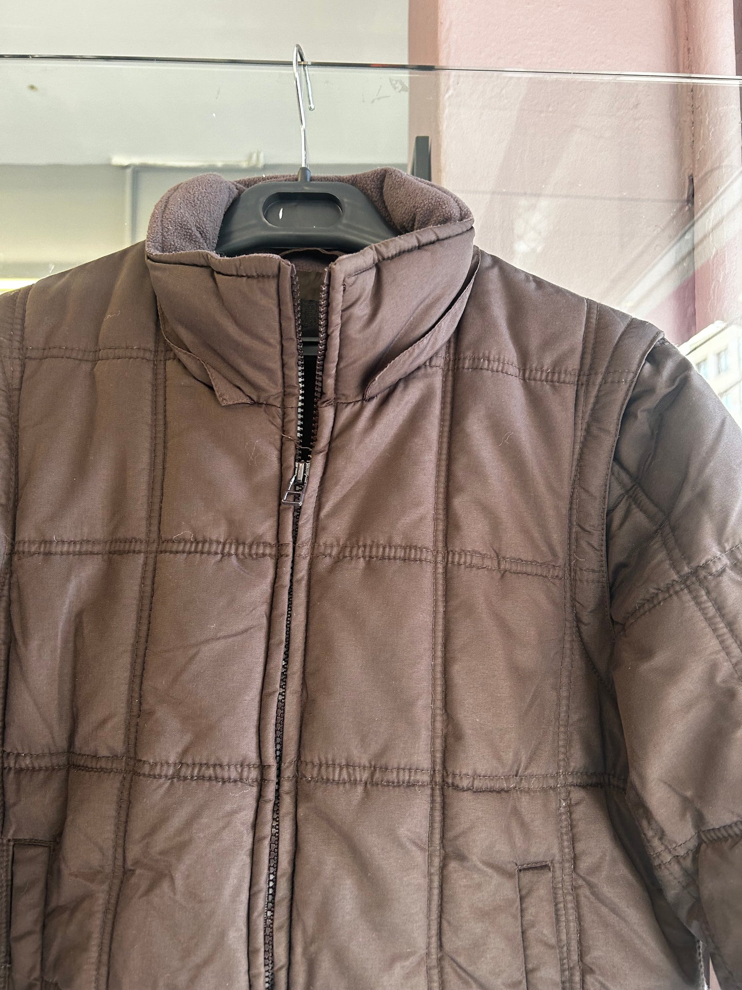 H&M brown puffer jacket
