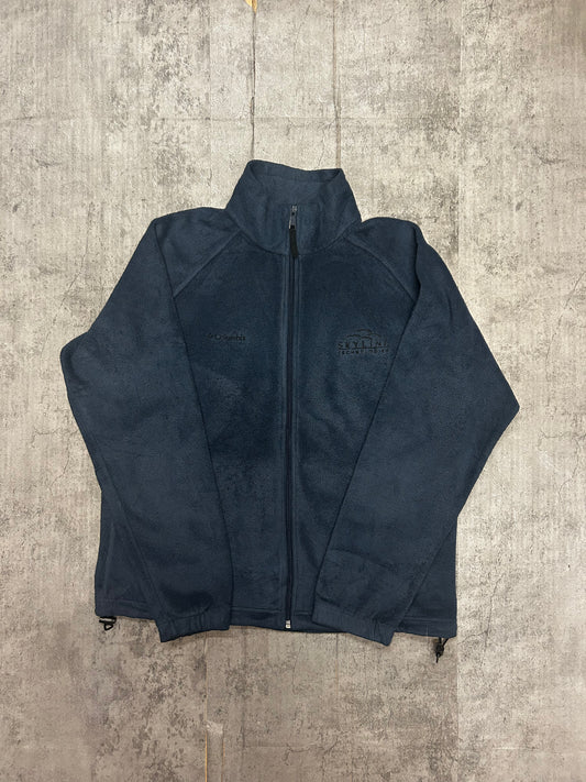 Columbia dark blue fleece jacket